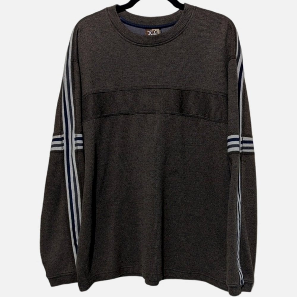 Warm neutral heather brown Grunge longsleeve
